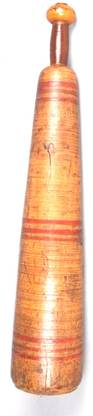 Monika Sports wooden mugdar 8 kg for exercise in home & gym Black Indian Clubs