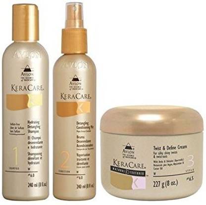 Generic Avlon Keracare Detangling Shampoo And Conditioner Duo With Natural Textures Twist And Define Cream