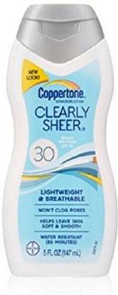 Coppertone Clearly Sheer Sunscreen Lotion