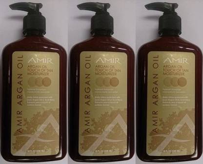 Amir Argan Oil Daily Moisturizer Lotion W Sunless Body Face Tanner
