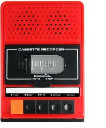 SHRIH Retro Type Tape Recorder Speaker for iPhone 4/4S/5 (Red) 3 W Bluetooth Speaker