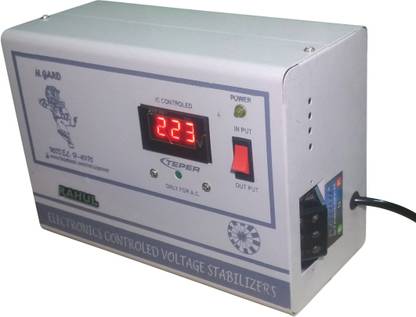 rahul Digi 1090 a 1 KVA/4 AMP 90-280 Volt Automatic Digital Voltage Stabilizer Auto Matic Stabilizer