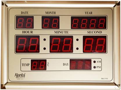 AJANTA Digital 29.5 cm X 3.2 cm Wall Clock