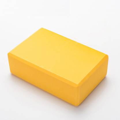 Fitguru Yoga Blocks Yellow (Size: 22.8x15x7.6 cm) 2 Piece Set Yoga Blocks