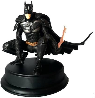 Montez Super Hero BAT-MAN 6" Inches Sitting Posture Action Figure With Supporting Stand Base