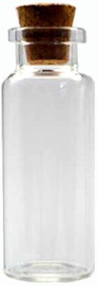 GIFTBASHINDIA 20ML Cute Clear Glass Bottle 20 ml Bottle