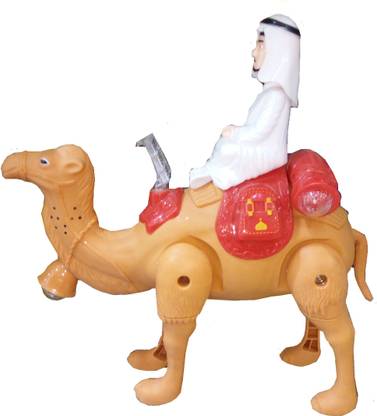 Shanaya Walking Camel with Sheikh, lights & music toy for kids (multicolors)