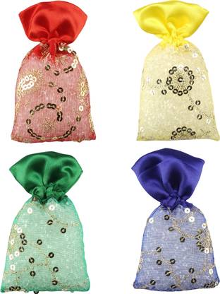 3Pure Assorted Car Freshener Diffuser Perfume Potli - Set of 4