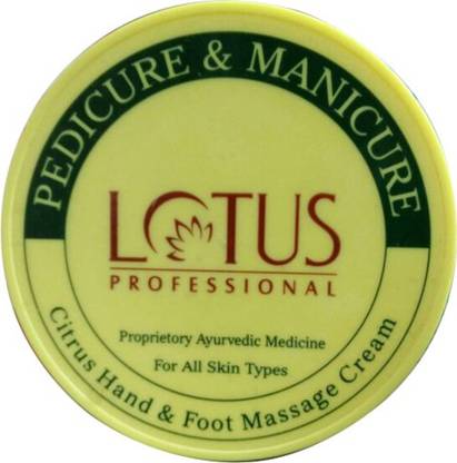 Lotus Professional Pedicure & Manicure Citrus Hand & Foot Massage Cream (250g)