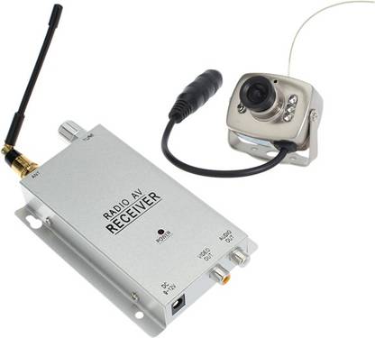 Lascom India Wireless camera kit 1.2 GHz Radio AV Receiver Met Voeding Surveillance Home Security Security Camera