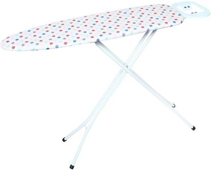 MEDED Premium International Quality, Foldable & Height Adjustable (110 x 33 cm), Multi Color Polka Ironing Board