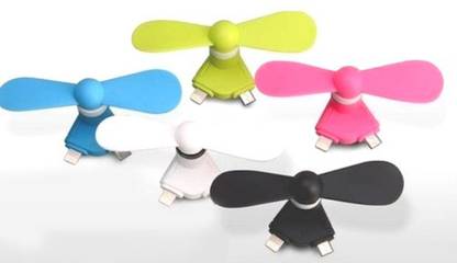 GADGET DEALS Mini Portable 3 in 1 Mobile Fan (Colors may vary) (Android/Windows/iOS) USB Fan