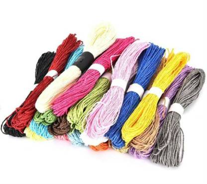 Shrih Set Of 20 Colorful Diy Paper Rope Threads For Various Art And Craft Projects And Decoration