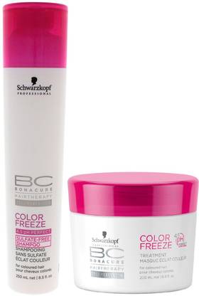 Schwarzkopf BC Bonacure Color Freeze Shampoo (250ml) + Hair Mask (200ml) (Pack of 2)
