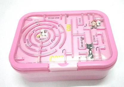 Generic Tiffin Box With Game On Top With 1 Mini Container & 1 Spoon & Fork 1 Containers Lunch Box