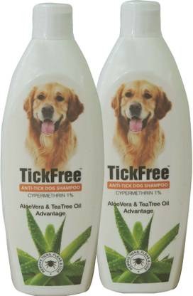 skyec TICK FREE SHAMPOO 500ML X 2 PACK Flea and Tick TEA TREE OIL, ALOVERA Dog Shampoo