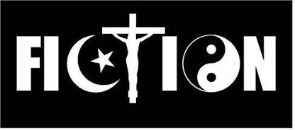 Generic Sticker Fiction Atheist Agnostic Skeptic Funny Anti-Christian Slogan Joke Troll