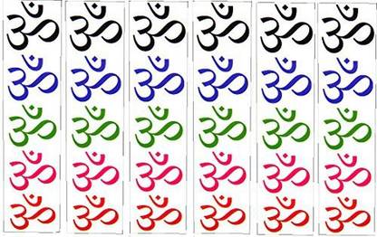 Generic 30 Removable Stickers: Om, Ohm, Aum Symbol Party Favors, Decals
