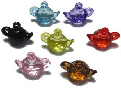 Generic 60 PCS Acrylic Beads Tea Pot Pendant Assorted 201510MM