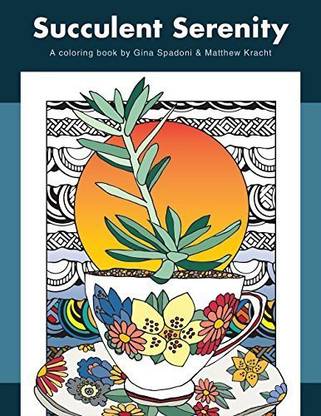Generic Coloring Book and Colored Pencil Drawing Set Bundle: Succulent Serenity Coloring Book & 36-piece Colour Pencil Drawing Set