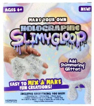 Generic Make Your Own Holographic Slimy Gloop Slime! Add Shimmering Glitter! Easy To Mix And Make Fun Creations! Safety Tested! Quality