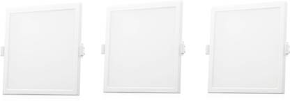 Syska 12w square natural white 4000k led ceiling panel of-03 Recessed Ceiling Light Ceiling Lamp