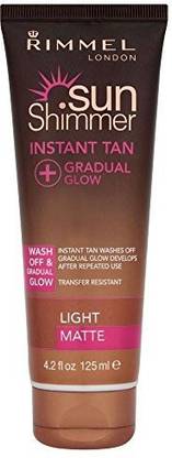 Generic Rimmel Sunshimmer Instant Tan Gradual Glow Light Matte