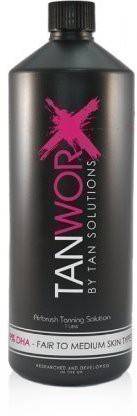 Tanworx Dha Fair To Medium Spray Tan Worx Solution Tanning Solutions lotion