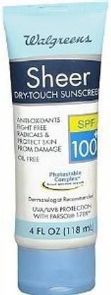 Trifing Walgreens Sheer DryTouch Sunscreen lotion