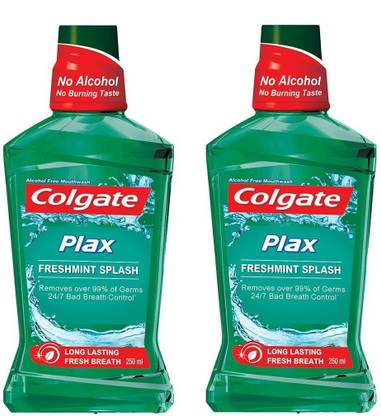 Colgate Plax FreshMint Splash (Pack 2) - Fresh Mint