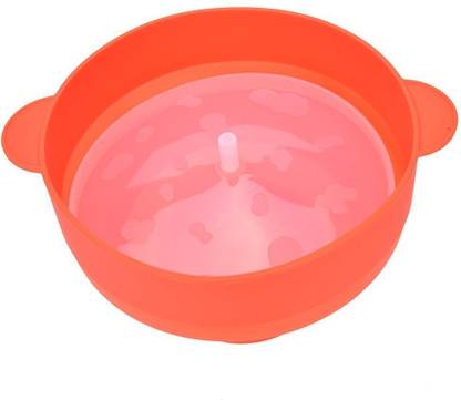 KARP Silicone Popcorn Popper Collapsible Bowl with Lid Silicone Popcorn Maker -Red 450 g Popcorn Maker