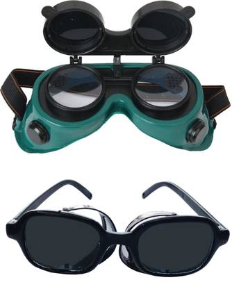 JON BHANDARI welding goggles and jali model black pack of 2 jon bhandari welding googles and jali model black goggles pack of 2 Welding  Safety Goggle