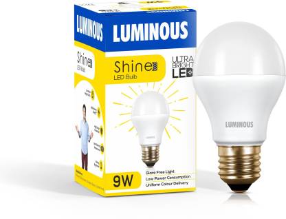 LUMINOUS 9 W Round E27 LED Bulb