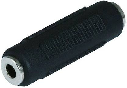 टेकविक stereo 3.5mm aux female to female audio converter coupler adapters connection For AUX केबल