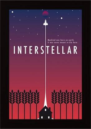 Posterskart 'Interstellar' Minimal Framed Poster Paper Print