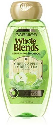 GARNIER Whole Blends Shampoo With Green Apple & Green Tea Extracts Normal Hair