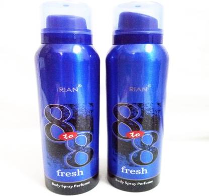 RIAN 8 TO 8 FRESH Perfume Body Spray  -  For Men & Women