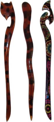 MAHARAJ Combo of Multi Color Juda Sticks Bun Stick