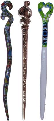 Kitty Combo of Multi Color Juda Sticks Bun Stick