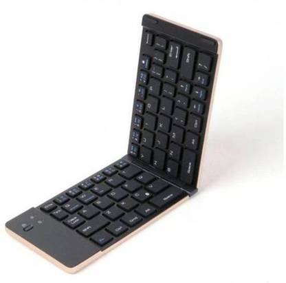 Tobo F66 Universal Bluetooth 3.0 Folding Mini Wireless Foldable Keyboard Aluminum Alloy Keyboard For IPhone iPad iOS Android Smartphone Tablet Bluetooth Handheld Multi-device Keyboard