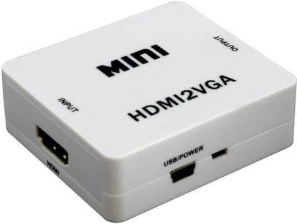 microware Mini HDMI 2 VGA Converter M S D Media Streaming Device