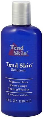 Tend Skin Liquid (4 oz) for Ingrown Hairs & Razor Bumps, For Use After Shave & Wax
