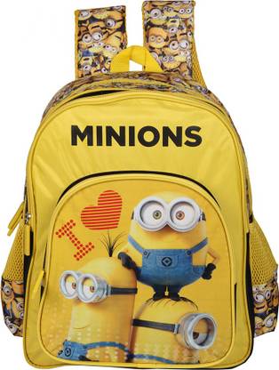 Despicable Me I Love Minions Yellow and Black 14' ' School Bag