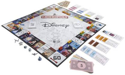 HASBRO GAMING Monopoly Disney Animation Edition 2-4 Players Party & Fun Board Game