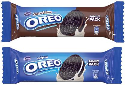 Cadbury Oreo Combo (10X120 gm Oreo Vanilla, 10X120 gm Oreo Chocolate) Cookies Biscuit
