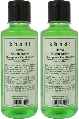 KHADI Herbal Green Apple Shampoo + Conditioner