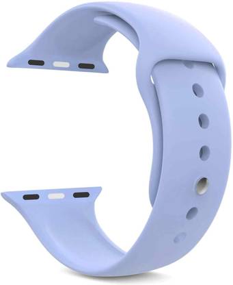 SPARXON Soft Silicon Light Purple Replacement Band For Apple Watch Series 3 42mm Smart Watch Strap