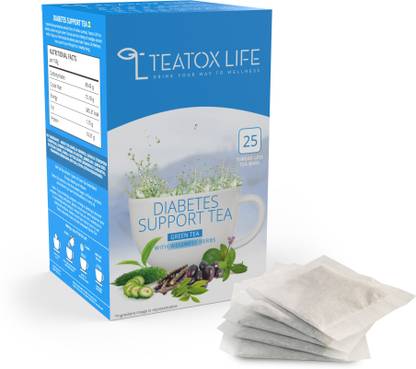 Teatox Life Diabetes Care Sugar Free Herbs Green Tea Bags Box