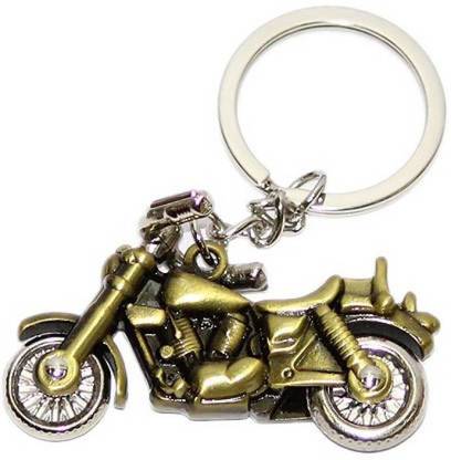 ग्रेस GC Bullet Royal Enfield Bike Metal Keyring Key Chain (Gold) की-चेन