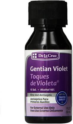 De La Cruz Gentian Violet - 1 oz Antiseptic Liquid